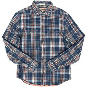 Men's EXPRESS Fitted Thin Flannel, Lined Button‎ Down Long Sleeve | Size M